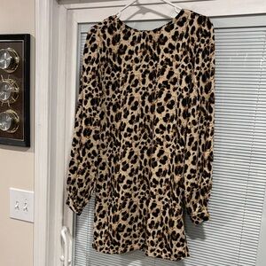 Leopard Print Mini Dress